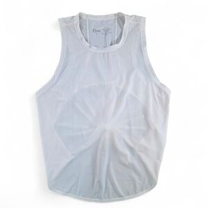 Zyia Active White Mesh Back Tie Tank Top Women’s Small Athletic Athleisure